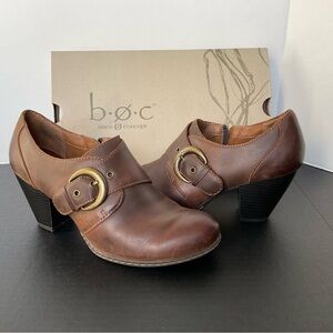 B.o.c. Woman’s Huxley Ankle Boots Rust Weathered Leather Size 8/39